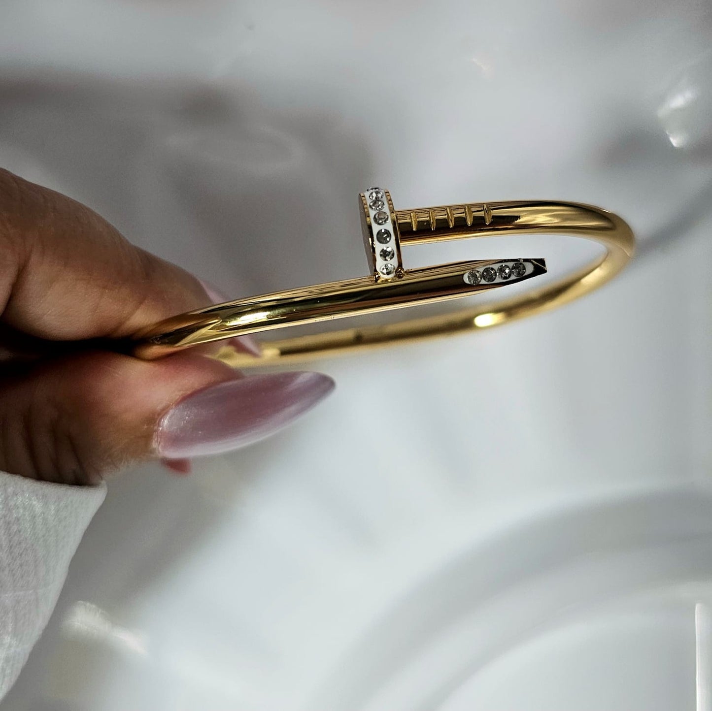 Statement Nail Cuff Bangle
